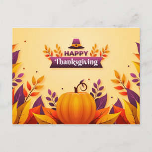 Happy Thanksgiving Postcard