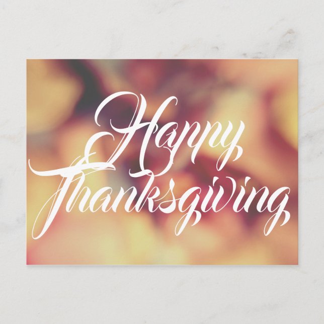 Happy Thanksgiving Postcard (Front)