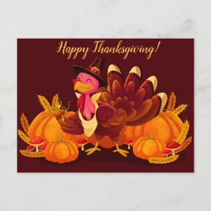 Happy Thanksgiving Postcard
