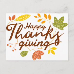 Happy Thanksgiving Postcard