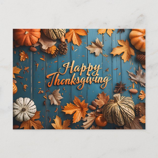 Happy Thanksgiving Postcard (Front)