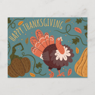 Happy Thanksgiving  Postcard