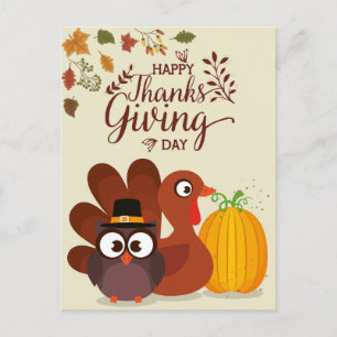 Happy Thanksgiving Postcard