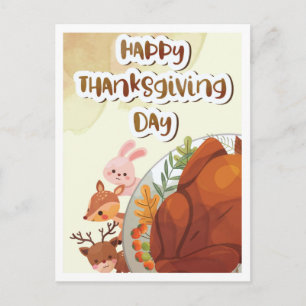 Happy Thanksgiving  Postcard