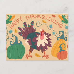 Happy Thanksgiving Postcard