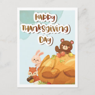Happy Thanksgiving  Postcard