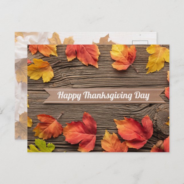 Happy Thanksgiving Postcard (Front/Back)