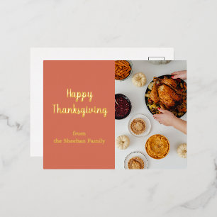 Happy Thanksgiving Postcard, Thanksgiving Card