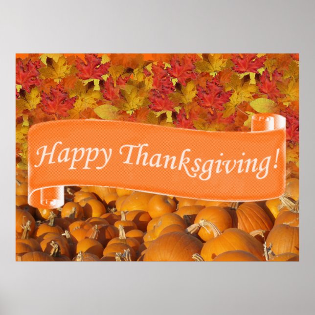 Happy Thanksgiving Poster (Front)