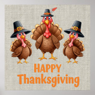 Happy Thanksgiving Poster