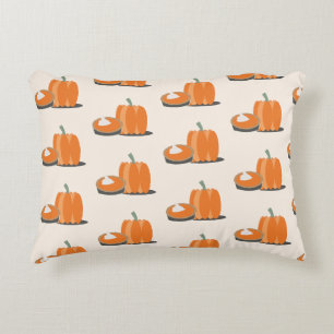 Happy Thanksgiving Pumpkin and Pumpkin Pie Decorative Cushion