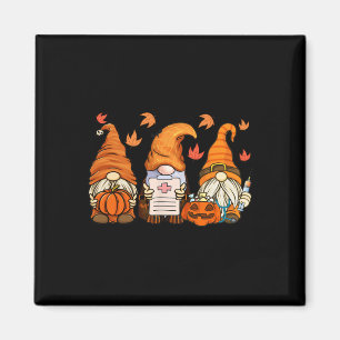 Happy Thanksgiving Pumpkin Fall Halloween Nurses G Magnet