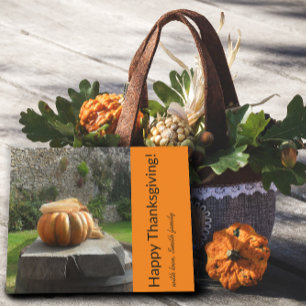 Happy Thanksgiving pumpkin Postcard