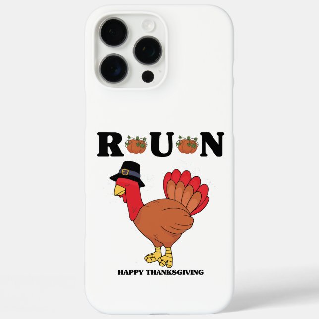 Happy thanksgiving Run - Thanksgiving Funny Quotes Case-Mate iPhone Case (Back)