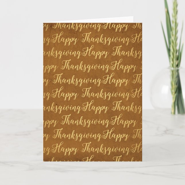 Happy Thanksgiving scripture Holiday Card (Front)