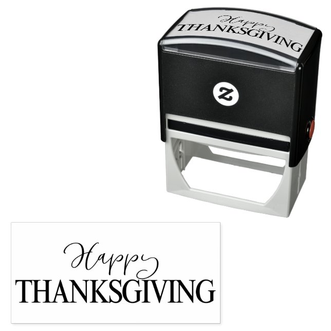 Happy Thanksgiving Self-inking Stamp (In Situ)