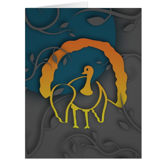 Happy Thanksgiving Shadow Turkey (Front)