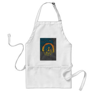 Happy Thanksgiving Shadow Turkey Standard Apron