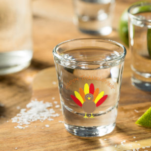 Happy Thanksgiving Shot Glass