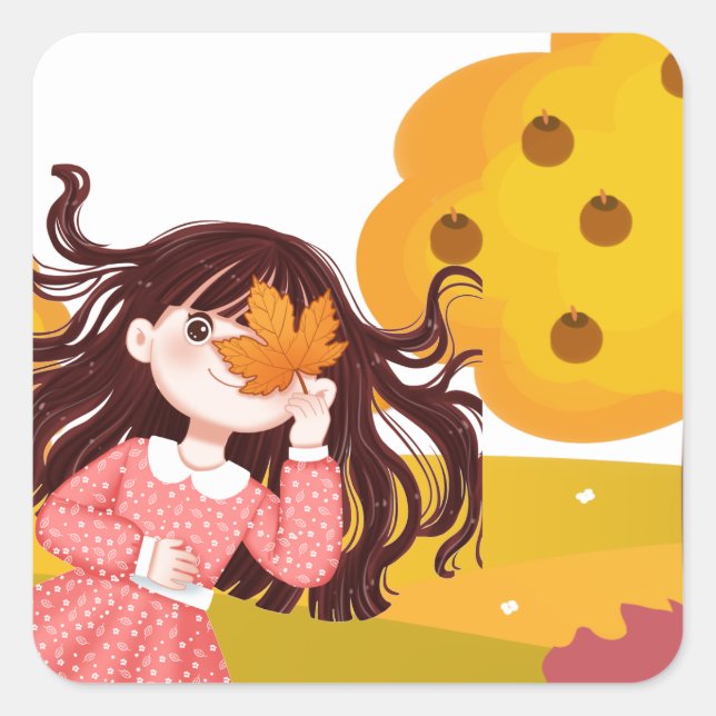 Happy Thanksgiving Square   Square Sticker (Front)