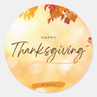 Happy Thanksgiving Stickers