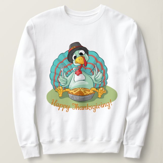 Happy Thanksgiving Sweatshirt (Design Front)