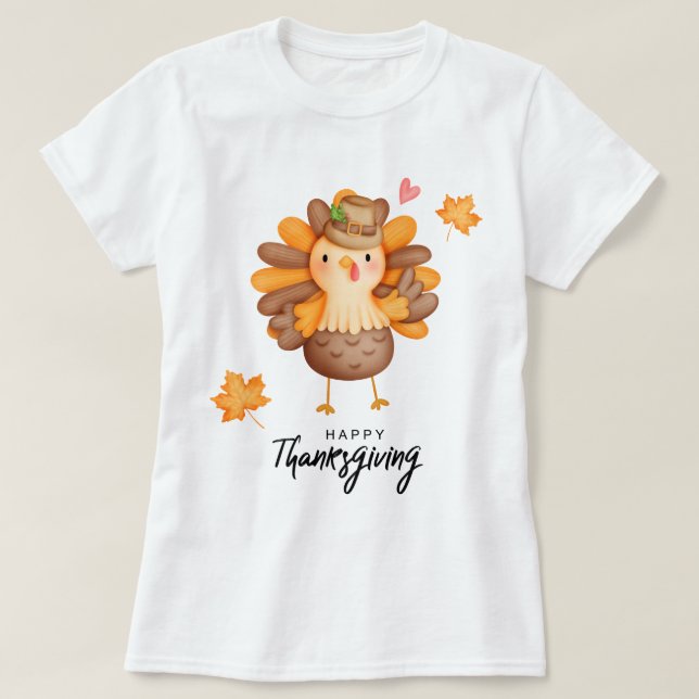 Happy Thanksgiving T-Shirt (Design Front)