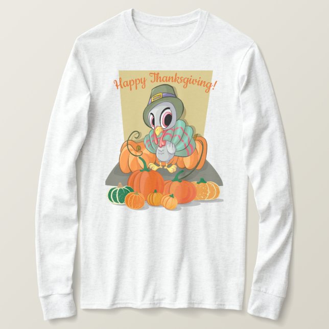 Happy Thanksgiving T-Shirt (Design Front)