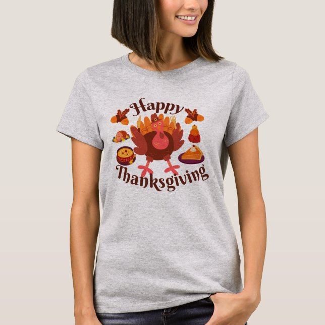 Happy Thanksgiving T-Shirt (Front)