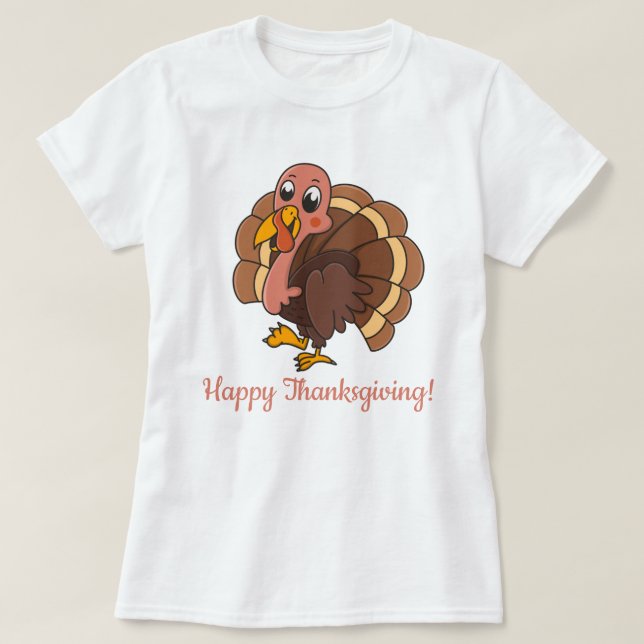 Happy Thanksgiving T-Shirt (Design Front)