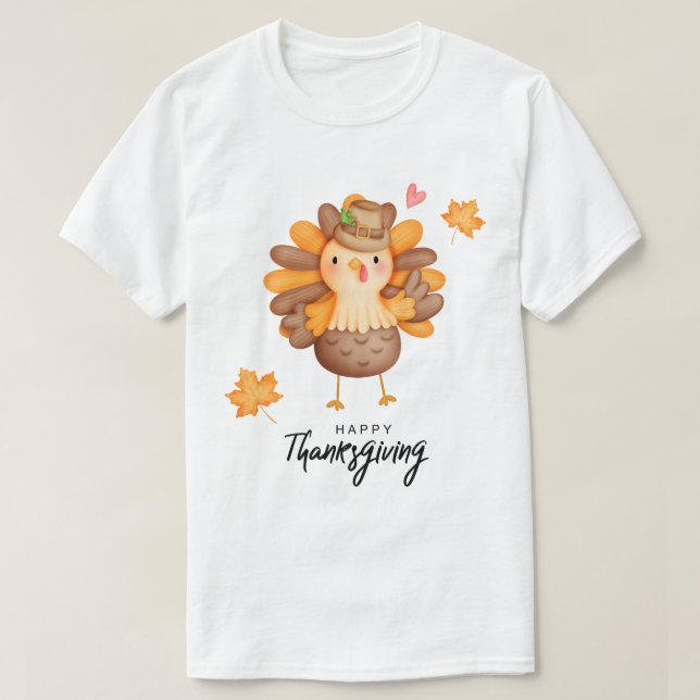 Happy Thanksgiving T-Shirt (Design Front)