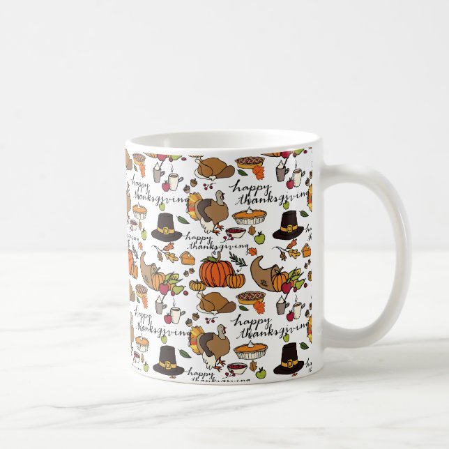 Happy Thanksgiving Themed Mug (Right)