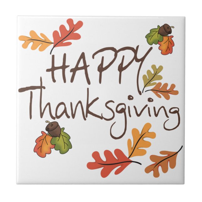 Happy Thanksgiving Tile (Front)