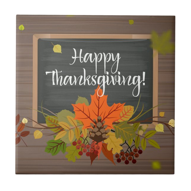happy thanksgiving tile (Front)