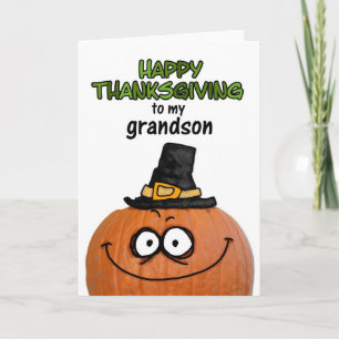 Happy Thanksgiving to my Grandson Holiday Card