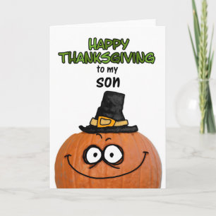 Happy Thanksgiving to my Son Holiday Card