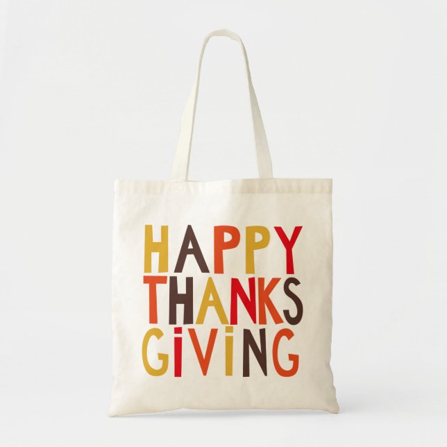 Happy Thanksgiving! Tote Bag (Front)