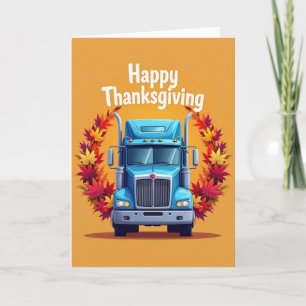 Happy Thanksgiving Truck Card