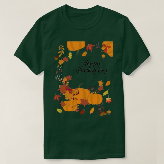 Happy Thanksgiving Turkey 7 T-Shirt (Design Front)