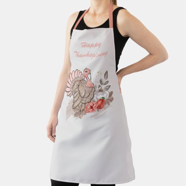 Happy Thanksgiving Turkey Apron (Insitu)