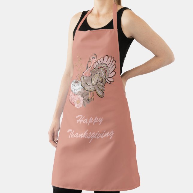 Happy Thanksgiving Turkey Apron (Insitu)