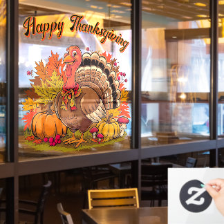 Happy Thanksgiving Turkey Fall Harvest Graphic
