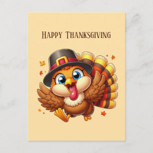 Happy Thanksgiving turkey lovers Holiday Postcard