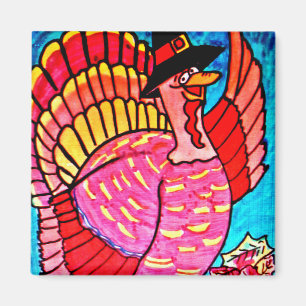 HAPPY THANKSGIVING TURKEY magnet
