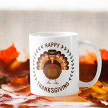 Happy Thanksgiving Turkey Mug