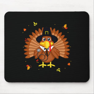 Happy Thanksgiving Turkey Nurse Holiday Nurse Than Mouse Pad
