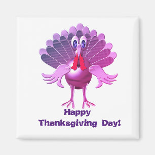 Happy Thanksgiving Turkey,Personalised Magnet