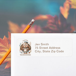 Happy Thanksgiving Turkey Return Address