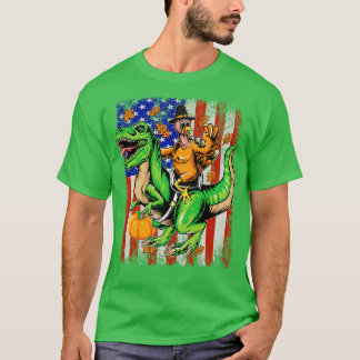 Happy Thanksgiving Turkey Rex Dinosaur Thanksgivin T-Shirt