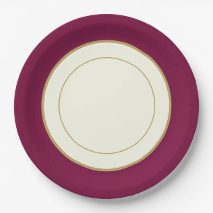 Happy Thanksgiving Turkey Rim Paper Plate